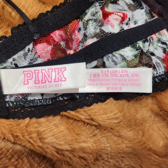 PINK lace Push Up Bra - Picture 3 of 4